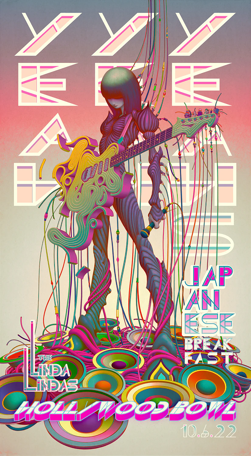 Yeah Yeah Yeahs Hollywood Bowl Poster